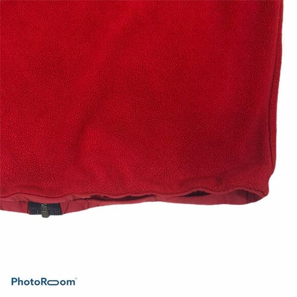 Boys Nautica Red Fleece Zip‎ Up Jacket Size 10/12 - Picture 6 of 8
